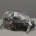 Rushinice Short Wavy Black Mixed Brown Wig for Women, Lace Hairline Middle Part Bob Style Heat Resistant Synthetic Wigs Natural Looking for Daily Party 14 Inch