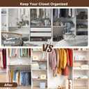 10 Pack Shelf Dividers, Adjustable Shelf Dividers for Closet Organization with Non-Slip Design, Clear Acrylic Shelf Dividers for Clothes, Handbags, Purses, Towels, Bookshelf in Home Organization