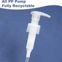 Plastic Soap Dispenser Empty Pump Bottles 16.9oz 2 Pack Refillable Liquid Hand Soap Bottle with Leak-Proof Pump for Kitchen, Bathroom, Office Clear