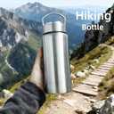 Vacuum Insulated Stainless Steel Water Bottle with Tea Infuser - Wide Mouth,BPA-Free, Leak- Proof,Keeps Cold 24H/ Hot 12H- Ideal for Travel,Office, Gym