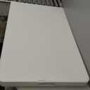 BestOffice 8FT Picnic Table Folding Table Camping Table Plastic Table Fold Up Table Lock for Party Event,White