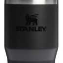 STANLEY IceFlow 2.0 Flip Straw Tumbler with Handle 14 oz | Twist On Lid and Flip Up Straw | Leakproof Water Bottle | Insulated Stainless Steel | BPA-Free | Black 2.0