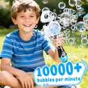 Bubble Wands for Kids Ages 4-8 Years Old: Light Up Bubble Machine Bubble Wand for Parties Outside Toys for Toddlers 3-5 Automatic Bubble Machine Rechargeable Gifts for 3 + Year Old Girl Boy