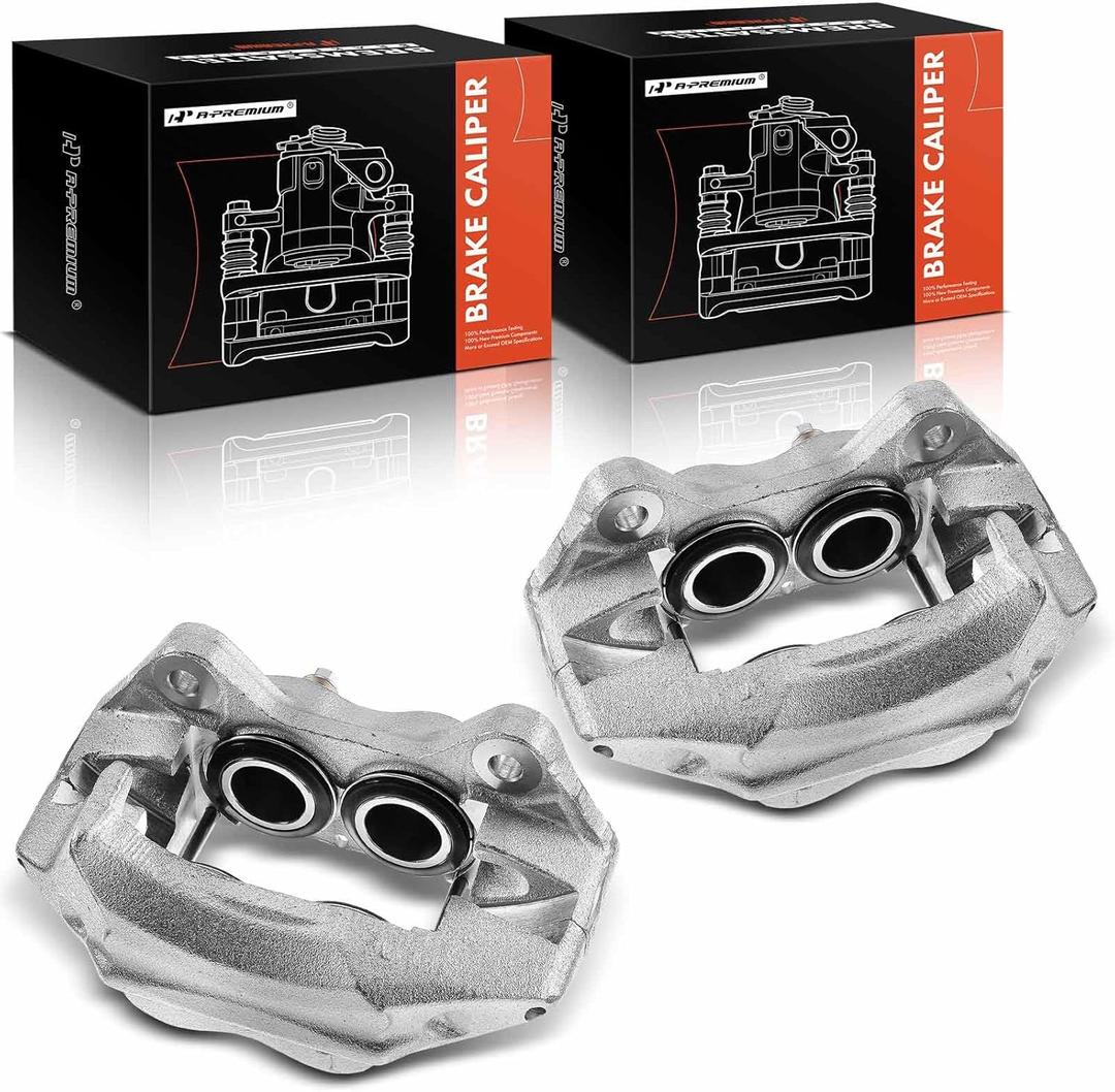 A-Premium Disc Brake Caliper Assembly Compatible with Select Toyota Models - Tacoma Base/DLX 1995-2003, Limited 1998-2000, Pre Runner 1998-2004, SR5 1995-2000, 2.7L 3.4L - Front Driver and Passenger