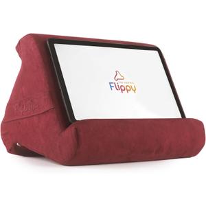 Flippy Original Tablet Pillow Stand & iPad Holder, Gift for Book Lovers & Readers, Multi-Angle Stand with Storage for Lap, Desk & Bed, Compatible with Kindle, Fire, iPad & Samsung, Nebbiolo (Nebbiolo 4.0)