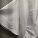 Memoriesea Women's Basic Vintage Ruffle Sleeve Ruched Bodycon Work Midi Pencil Dress, (XX-Large, White)