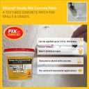 SIKA Sikacryl Ready-Mix Concrete Patch, Gray, Textured, 1 qt (6 Pack) - Durable Repair for Spalls and Cracks in Concrete and Masonry, Easy Cleanup, Acrylic-Based