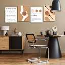 NCYEL 4pcs Modern Minimalist Coffee Wall Art Kitchen Coffee Shop Pictures Simple Home Decor Aesthetic Posters Neutral Brown and Beige Bar Decor 12x16 Inch