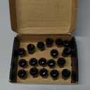 MIKKUPPA M14x1.5 Black Lug Nuts - One-Piece Chrome OEM Factory Style Large Acorn Seat Lug Nuts 7/8" Hex Replacement for Most Chrysler Dodge Jeep Ram Vehicles 18pcs Replace OEM 611-330