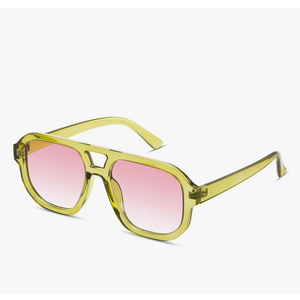 livho Trendy Polarized Square Aviator Sunglasses Women Men Square Eyewear Frame, Retro Sun Glasses for Women Men 2025 Shades