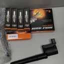 DG512 Ignition Coil & SP493 Double Iridium Spark Plugs for Lincoln Navigator/Blackwood/Mark VIII/Aviator, Ford Mustang/GT, Avanti, Mercury Marauder, Panoz Espe Replace# DG492 DG543 DG543 UF191