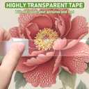 2 x 12 Rolls Transparent Tape Clear Tape Refills Rolls Stationery Tape for Home, School and Office, 3/4 x 1000 Inches, 1 Inch Core