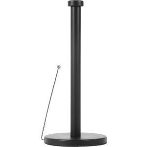 3 x Paper Towel Holder, Countertop Stainless Steel Paper Towels Tabletop Standing for Kitchen Dinning Room -Black (Black-bottom Arm)