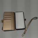 Defencase Compatible with iPhone 16 Pro Max Case Wallet with RFID Blocking Card Holder for Woman Men, PU Leather Magnetic Snap Flip Zipper Strap Phone Case for iPhone 16 Pro Max 6.9", Desert Titanium