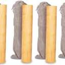 Set of 4 Small Bamboo Scattering Urn Tube for Human Ashes, ECO & Biodegradable Friendly Mini Bamboo Spreading Cremation Tube Urn for Adult Male Female Ashes (Original)