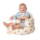 Solens Inflatable Baby Seat for Sitting Up with Tray & Back Support, Baby Sit Up Chair with Built-in Air Pump, Waterproof Floor Seat for Infants & Toddlers, Includes Carry Pouch, Tiger