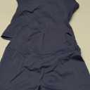 SUUKSESS Women 2 Piece Workout Sets High Waisted Tummy Control Biker Shorts Halter Padded Tank Tops XS