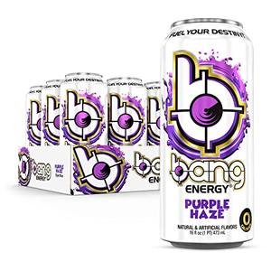 Bang Energy Purple Haze, Sugar-Free Energy Drink, 16 Ounce (Pack of 12) BB 05/23/2026