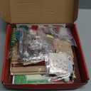 DIY Christmas Miniature House Kit Mini Wooden Dollhouse Kits for Adults Xmas Eve Snowflakes Building with LED Light, Diorama Model Birthday Gifts for Family/Friends