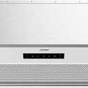 Comfee' Range Hood 27 inch, Built-in/Insert Vent Hood 450 CFM, 3 Speed Gesture Sensing & Touch Control Panel Stainless Steel Kitchen Stove Hood, Ducted/Ductless Convertible Duct