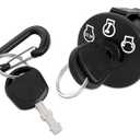 Ignition Switch 925-04228 Fit for Cub Cad et Mower - 3 Position Key Switch Compatible with Cad RZT-42 RZT-50 RZT-54 Riding Mower, Troy-Bilt Mustang XP 42 50 Zero Turn Mower, Compatible with 725-04228