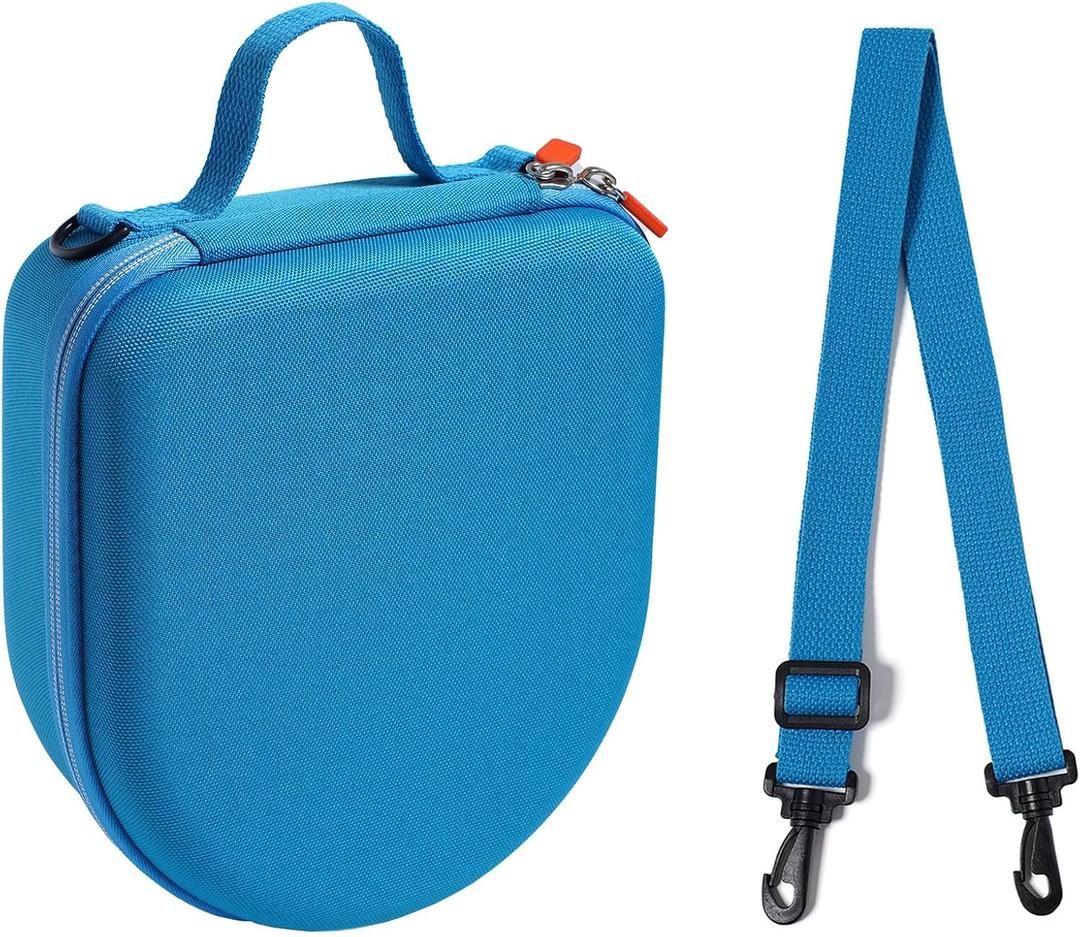 Travel Case for Yoto Mini Player, Headphones, Yoto Card Holder with Adjustable Shoulder Strap for Kids (Blue)