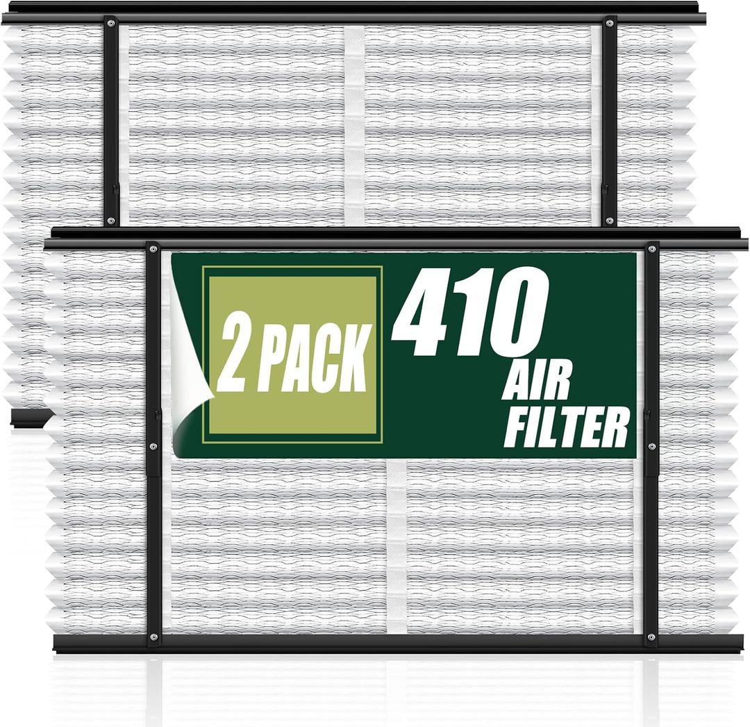2 Pack 410 Replacement Filter, MERV 11 16x25x4, Compatible with AprilAire Whole House Air Purifiers 1410, 1610, 2410, 2416, 3410, 4400