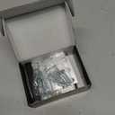 Home Security Door Lock, 2 Pack Childproof Door Reinforcement Lock with 3 Inch Stop Withstand 800 lbs for Top Front Inward Swinging Door, Upgrade Flip High Night Lock to Defend Your Home Kids (Silver)