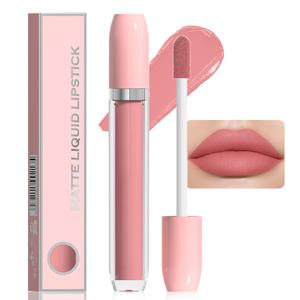 BINGBRUSH Super Matte Longwear No-Budge Stay On Smudge Proof Liquid Lipstick Long Lasting Makeup for Women,Highly Pigmented Color and Instant Shine, Cheeky (0.07 Fl Oz (Pack of 1), 6#)