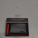 Tommy Hilfiger Men's Slim Leather Bifold Passcase Wallet with Removable ID Window