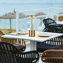 Cordless Table Lamp 2 Pack, Rechargeable Portable Battery Operated Table Light, Touch Control 3 Color Stepless Dimming LED Table Lamp, for Bedroom/Restaurant/Outdoor/Patio (Gold)