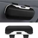 zipelo Sunglasses Holder for Car Sun Visor, Protective Automotive Eyeglasses Storage Case Hanger, Soft Vehicle Interior Glasses Organizer Box Accessories, Universal for SUV Sedan Truck (Black)