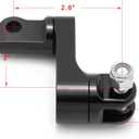 TOFR CNC Driver Passenger Male Mount Foot Peg Foot Rest Extensions for Harley Softail Sportster Dyna Touring Road King Street Glide Chopper Move 2-3/5" wider 2" forward
