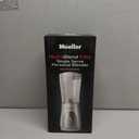 Mueller Smoothie Blender for Smoothies - Personal Blender for Shakes, Frozen Drinks, Baby Food & More, 15oz Travel Cup and Lid, Durable Stainless Steel Blades for Powerful Blending Performance, White