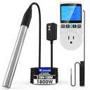 Xyloz 1800W Immersion Water Heater for Pool, Electric Fully Submersible Water Heater with Thermostat & GFCI, for Sink, Bathtub, Baptismal, Small Swimming Inflatable Pool, Hot Tub, Bucket Outdoor