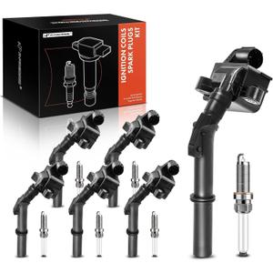 A-Premium Set of 6 Ignition Coil Pack and Iridium Spark Plugs Compatible with Mercedes-Benz W212 Series E300 2015-2016, W212/S212 Series E350 2014-2016, W212 Series E400 2014, 3.5L
