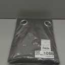 NICETOWN Grey Blackout Patio Sliding Door Curtains 84 inch Length, Grommet Room Divider Thermal Insulated Curtain Drapes for French Door/Living Room (Gray, W100 x L84, 1 Panel)