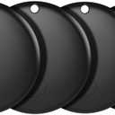 2025 Air Tracker Tags-4 Pack Bluetooth Tracker for Apple Find My app (iOS Only) Keys Finder, Smart Tag, Item Locator for Luggage, Backpack, Suitcases, Replaceable Battery (Black, 4 Pack)