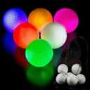 THIODOON 12 Pack Upgraded Glow in The Dark Golf Balls New Version Light up Led Golf Balls Night Golf Gift Sets for Men Kids Women, 1.65"