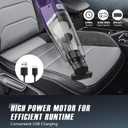 Bossdan Handheld Vacuum Cordless Car Vac Portable with 8KPA & Multi Accessories & Low Noise, Lightweight Hand Held Vacuum Cordless Rechargeable for Car/Home/Dust/Pet Hair, Mine Portable Vacuum