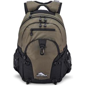 High Sierra Loop-Backpack, Travel, or Work Bookbag with tablet-sleeve, Olive, One Size