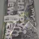 4Pcs New Years Decorations 2026 Wooden Table Decorations Black Silver New Years Eve Party Supplies 2026 Happy New Year Table Centerpieces for Nye decorations 