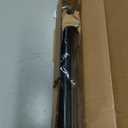 Ivilon Curtain Rod with Ball Finials - 1 inch Pole. 28 to 48 Inch. Black