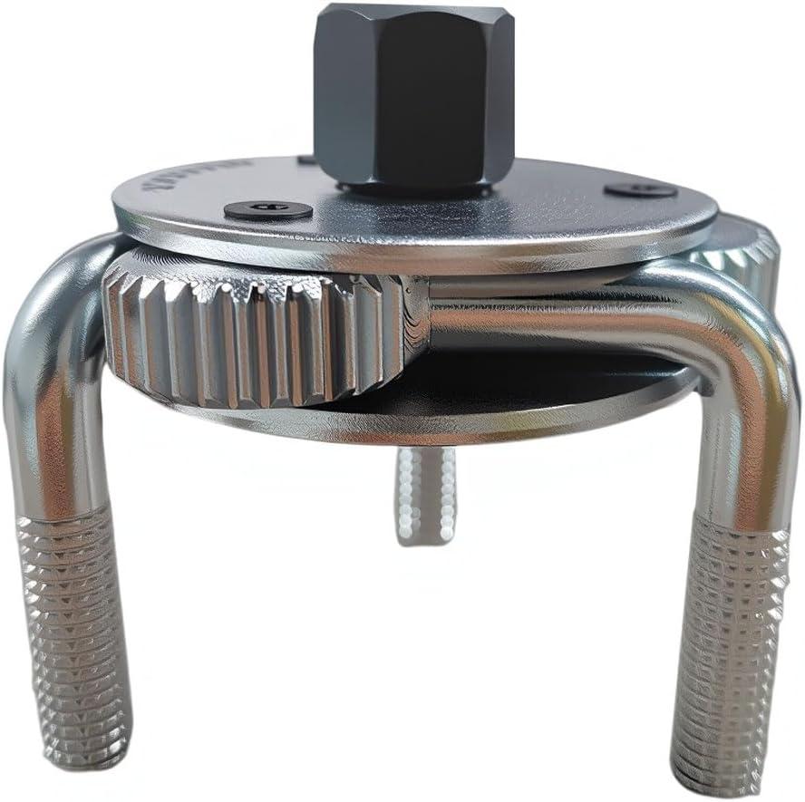 Universal Adjustable Oil Filter Wrench from 2.7" to 5.4", 3 Jaws Oil Filter Removal Tool, Heavy Duty Car Filters Wrench Set Set for Cars, Trucks, Tractor