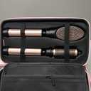 ELLA BELLA 6 in 1 Professional Hot Air Styler Dual Voltage Powerful Hair Dryer & Straightener Set Styling Without Heat Damage Fast Drying Curling Volumizing Straightening with Travel Case