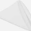 White Heavy Duty Cloth Napkins - 17 x 17 Inch Solid Washable Polyester Dinner Napkins - Set of 8 Napkins