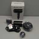 ANNLARY Foldable Hair Dryer with Diffuser for Curly Hair, Powerful 1800W Blow Dryer for Women & Men, Fast-Drying Hair Dryer with Nozzle Comb for Home, Salon, Travel