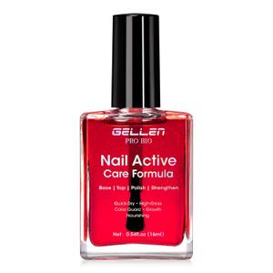 Gellen Pro Bio Active Glow Nail Polish One Step Ridge Filler Nails Concealer & Strengthener with Hexanal B5 Calcium & Grape Seeds Oil for Healthier Nails, Ultra-Glowy Shine, Vegan & Cruelty-free