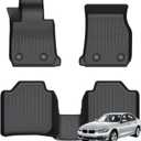 Priprilod Floor Mats Custom Fit for BMW 3 Series F30 xDrive AWD ONLY 2012-2018 (320i 328i 330i 335i 340i xDrive), NOT for RWD/Rear-Wheel Drive, All Weather TPE Floor Liners 1st & 2nd Row 3PCS