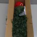 2FT Pre-lit Artificial Small Mini Christmas Tree with Warm White Multi-Color LED Lights, Remote Control and Timer, Perfect for Xmas Tabletop Decorations, Home, Kitchen, Dining Table top Green